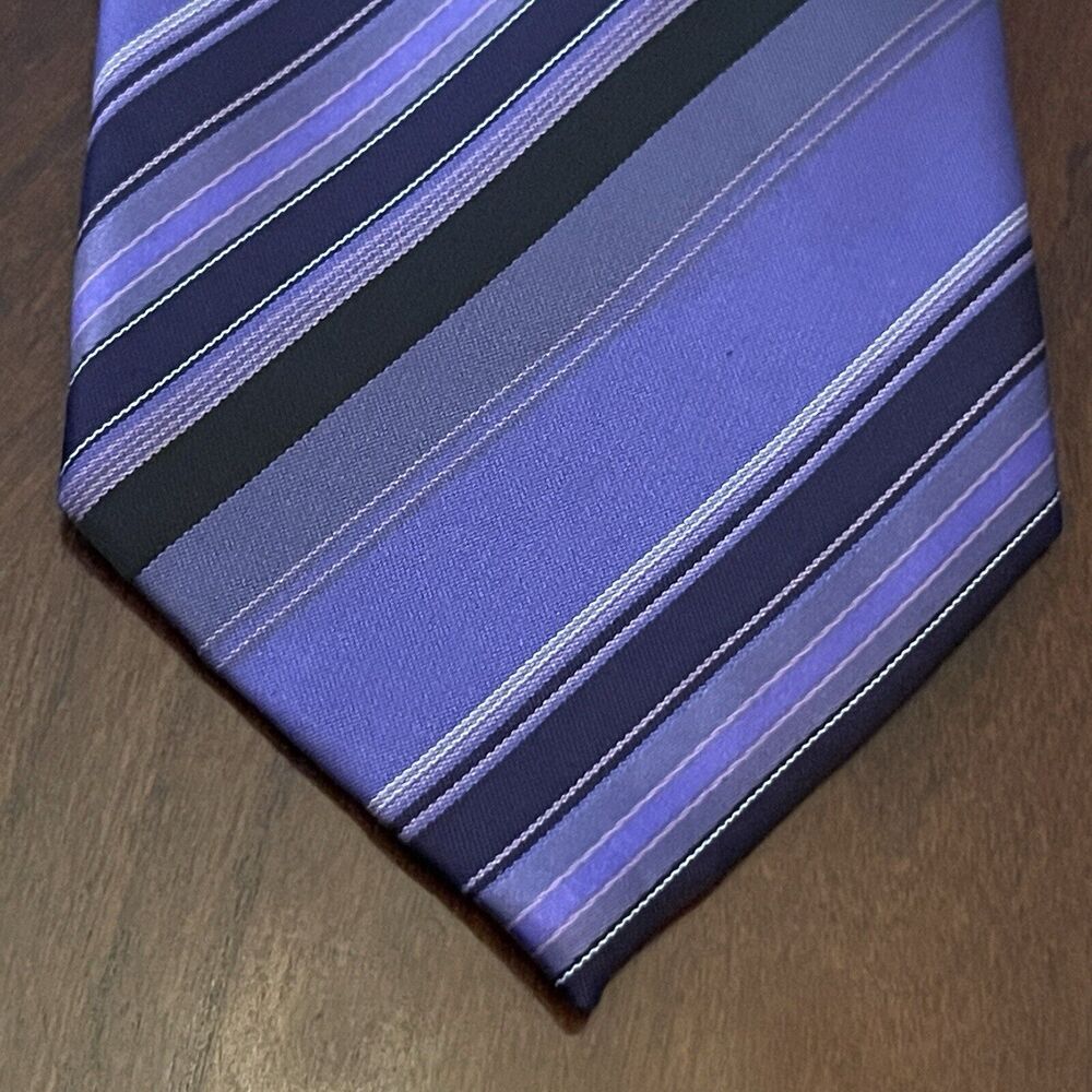 Leonardo Ny Purple Hand Made 100% Polyester Men’s Neck Tie Made In China Long